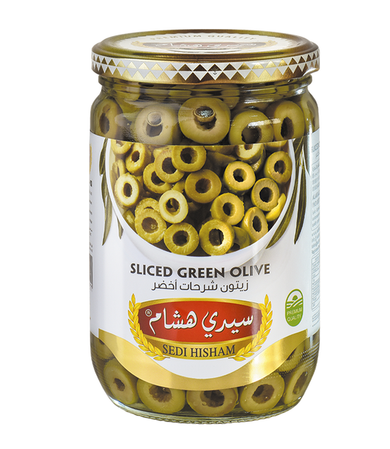 Sedi Hisham® Gröna skivade Oliver 650g