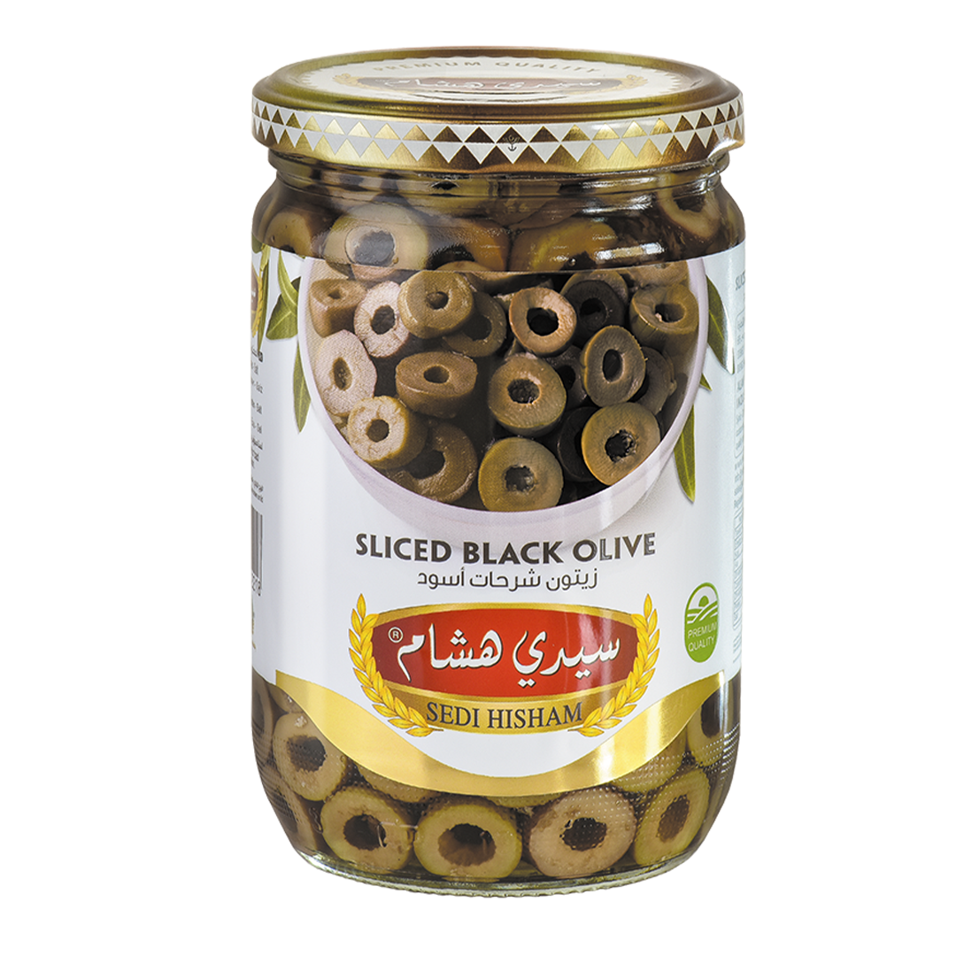 Sedi Hisham® Svarta skivade Oliver 650g