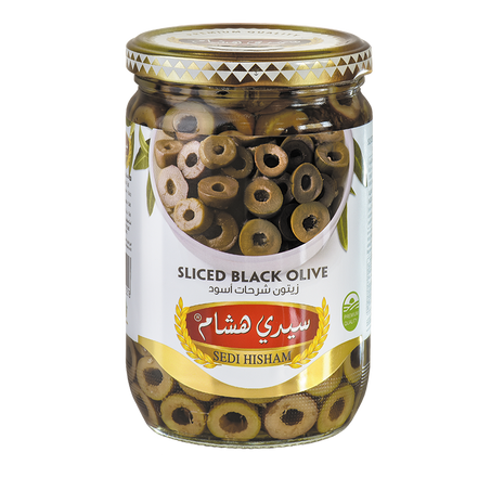 Sedi Hisham® Svarta skivade Oliver 650g