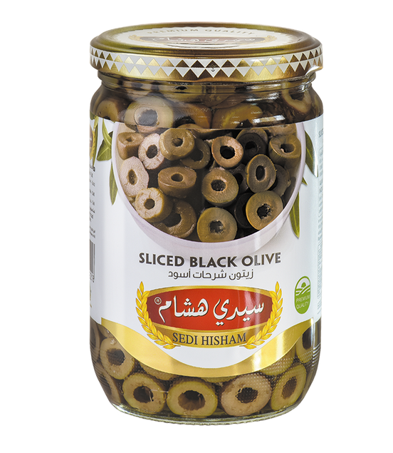 Sedi Hisham® Svarta skivade Oliver 650g