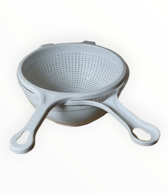 Ris filter med skål plastik
