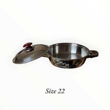 Stekpanna Stainless Steel två hand S22 Hinox