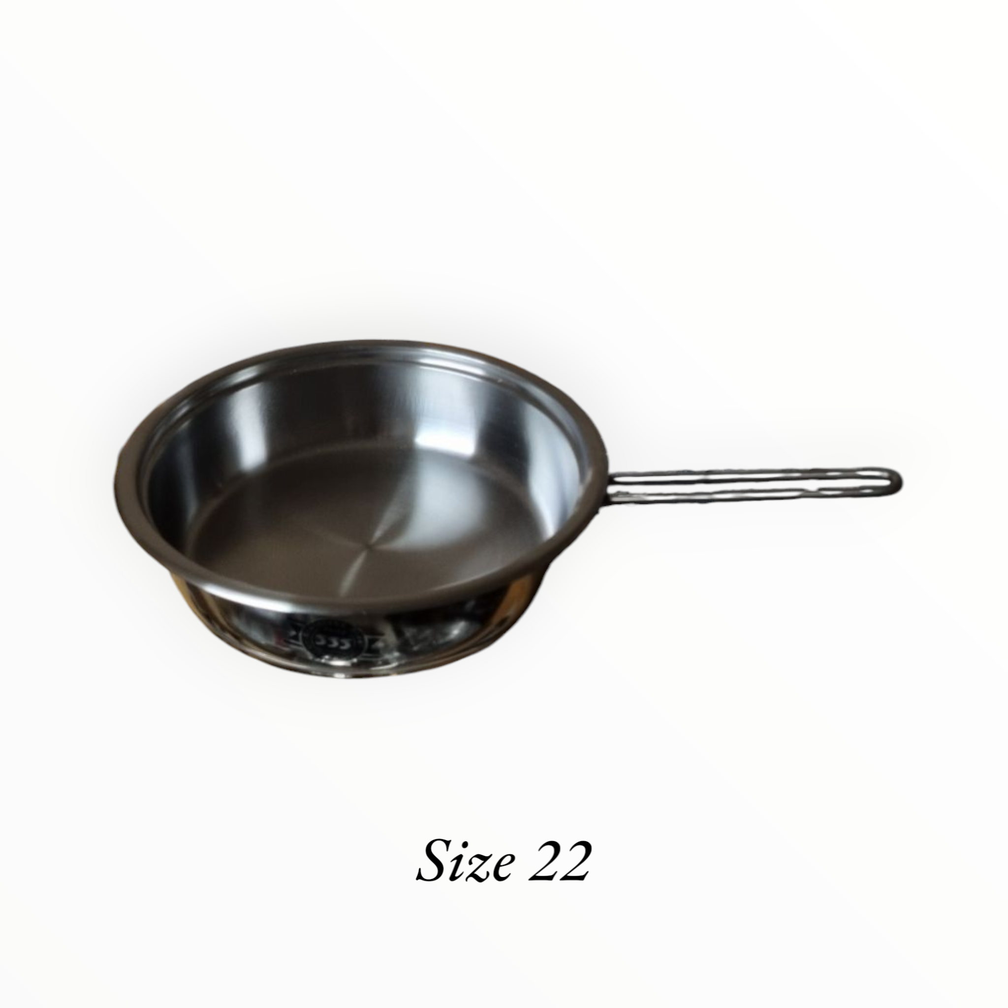 Djup stekpanna med långt och kort handtag 22C