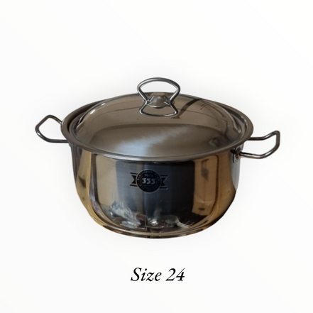 Gryta rostfritt stål 24